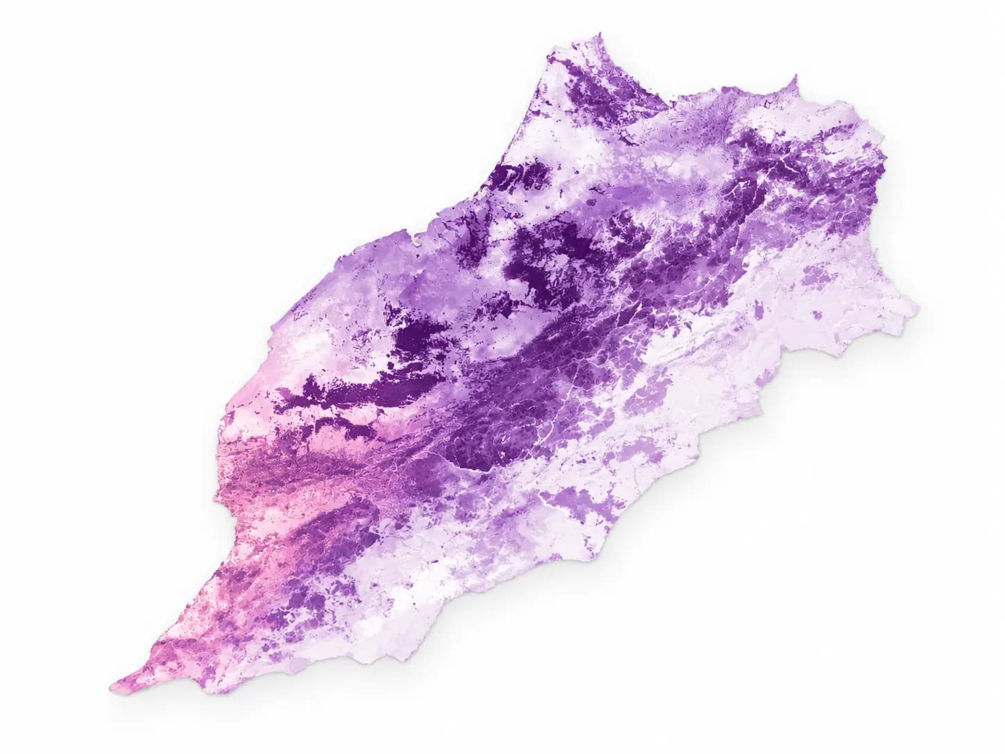 Available Phosphorus raster map of Morocco