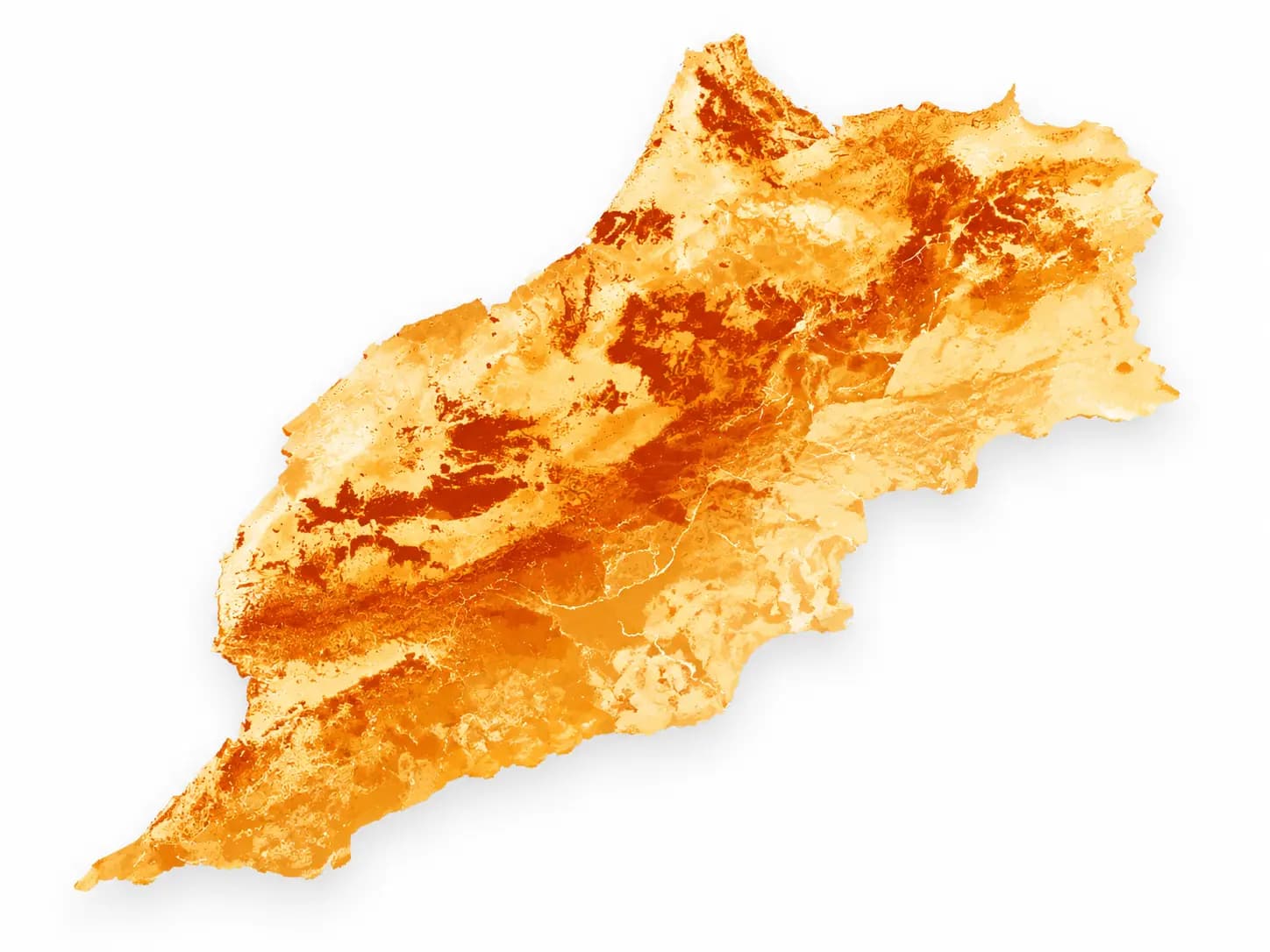Exchangeable Potassium raster map of Morocco